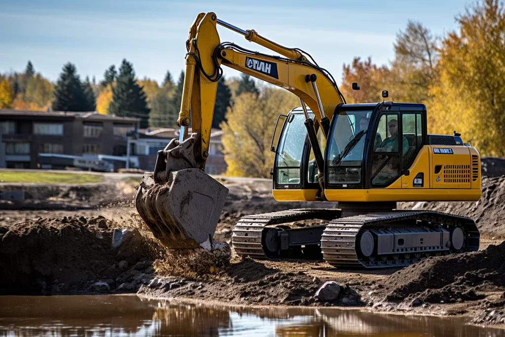 used excavator